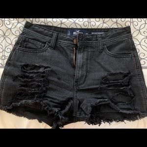 Hollister boyfriend black shorts